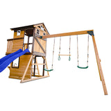 Darlington Play Centre Swing Set with Blue Slide - Lifespan Kids - OUT OF STOCK eta mid - late April (preorder available now)