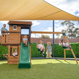 Darlington Play Centre Swing Set with Green Slide - Lifespan Kids - OUT OF STOCK eta mid-late April (preorder available now)