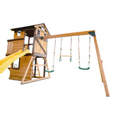 Darlington Play Centre Swing Set with Yellow Slide - Lifespan Kids - OUT OF STOCK eta mid-late April (preorder available now)