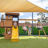 Darlington Play Centre Swing Set with Yellow Slide - Lifespan Kids - OUT OF STOCK eta mid-late April (preorder available now)