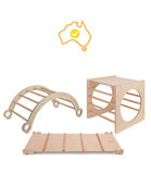 Lifespan Kids Climbing Frame Pikler Climbing Package (Slide, Arch & Cube) - Lifespan Kids 9347166076472 LKIP-PIKSAC-SET Happy Active Kids Australia