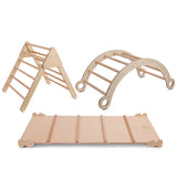 Lifespan Kids Climbing Frame Pikler Climbing Package (Slide, Arch & Triangle) - Lifespan Kids 9347166076441 LKIP-PIKSAT-SET Happy Active Kids Australia