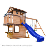 Lifespan Kids Play Centres Darlington Play Centre Swing Set with Blue Slide - Lifespan Kids 9347166078599 LKPC-DARL-BLU Darlington Play Centre Swing Set with Blue Slide - Lifespan Kids Happy Active Kids Australia