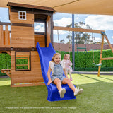 Lifespan Kids Play Centres Darlington Play Centre Swing Set with Blue Slide - Lifespan Kids 9347166078599 LKPC-DARL-BLU Darlington Play Centre Swing Set with Blue Slide - Lifespan Kids Happy Active Kids Australia