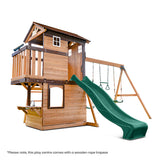 Lifespan Kids Play Centres Darlington Play Centre Swing Set with Green Slide - Lifespan Kids 9347166078384 LKPC-DARL-GRN Darlington Play Centre Swing Set with Green Slide - Lifespan Kids Happy Active Kids Australia