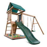 Lifespan Kids Play Centres Greenvale Play Centre with 1.8m Green Slide - Lifespan Kids 9347166078667 LKPC-GREEN-GRN Happy Active Kids Australia