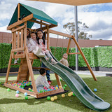 Lifespan Kids Play Centres Greenvale Play Centre with 1.8m Green Slide - Lifespan Kids 9347166078667 LKPC-GREEN-GRN Happy Active Kids Australia