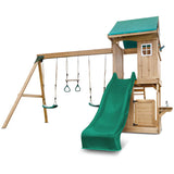 Lifespan Kids Play Centres Montrose Play Centre Set with 2.2m Green Slide - Lifespan Kids 9347166078391 LKPC-MONT-GRN Happy Active Kids Australia