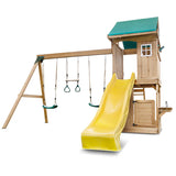 Lifespan Kids Play Centres Montrose Play Centre Set with 2.2m Yellow Slide - Lifespan Kids 9347166078520 LKPC-MONT-YEL Happy Active Kids Australia