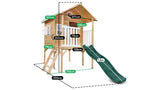 Lifespan Kids Play Houses Archie Cubby Playhouse with Green Slide - Lifespan Kids LKCH-ARCHIE-EL Buy online: Archie Cubby Playhouse with Green Slide - Lifespan Kids Happy Active Kids Australia