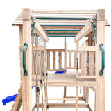 Lifespan Kids Play Houses Kingston Cubby House with Monkey Bars, Swings and Blue Slide - Lifespan Kids - OUT OF STOCK eta end Sept (preorder available now) 9347166078209 LKCH-KING-BLU Kingston Cubby House with Monkey Bars, Swings and Blue Slide  Happy Active Kids Australia