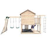 Lifespan Kids Play Houses Kingston Cubby House with Monkey Bars, Swings and Blue Slide - Lifespan Kids - OUT OF STOCK eta end Sept (preorder available now) 9347166078209 LKCH-KING-BLU Kingston Cubby House with Monkey Bars, Swings and Blue Slide  Happy Active Kids Australia