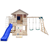 Lifespan Kids Play Houses Kingston Cubby House with Monkey Bars, Swings and Blue Slide - Lifespan Kids - OUT OF STOCK eta end Sept (preorder available now) 9347166078209 LKCH-KING-BLU Kingston Cubby House with Monkey Bars, Swings and Blue Slide  Happy Active Kids Australia