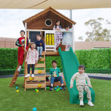 Lifespan Kids Play Houses Warrigal Cubby House with Green Slide - Lifespan Kids 9347166078452 LKCH-WARR-GRN Buy online: Warrigal Cubby House with Green Slide - Lifespan Kids Happy Active Kids Australia