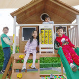 Lifespan Kids Play Houses Warrigal Cubby House with Green Slide - Lifespan Kids 9347166078452 LKCH-WARR-GRN Buy online: Warrigal Cubby House with Green Slide - Lifespan Kids Happy Active Kids Australia