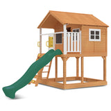 Lifespan Kids Play Houses Warrigal Cubby House with Green Slide - Lifespan Kids 9347166078452 LKCH-WARR-GRN Buy online: Warrigal Cubby House with Green Slide - Lifespan Kids Happy Active Kids Australia