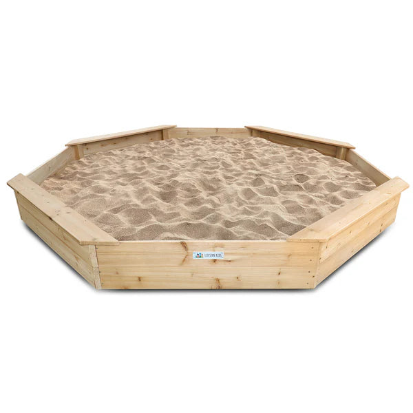 Lifespan Kids Sandpits Grand Wooden Octagonal Sandpit - Lifespan Kids 9347166072931 LKSP-GRAND Buy online: Grand Wooden Octagonal Sandpit - Lifespan Kids  Happy Active Kids Australia