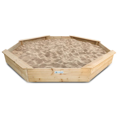 Lifespan Kids Sandpits Grand Wooden Octagonal Sandpit - Lifespan Kids 9347166072931 LKSP-GRAND Buy online: Grand Wooden Octagonal Sandpit - Lifespan Kids  Happy Active Kids Australia