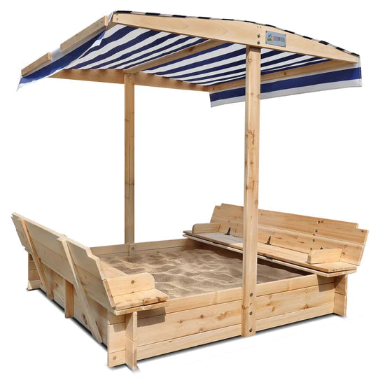 Lifespan Kids Sandpits Skipper Wooden Sandpit with UV Shade Canopy - Lifespan Kids 09347166048714 SANDPITSKIPPER2 Buy online: Skipper Wooden Sandpit with UV Shade Canopy -Lifespan Kids Happy Active Kids Australia