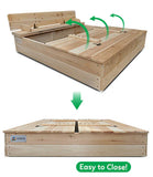 Lifespan Kids Sandpits Strongbox Square Wooden Sandpit - Lifespan Kids 9347166072900 LKSP-STRONG Buy online: Strongbox Square Wooden Sandpit - Lifespan Kids Happy Active Kids Australia