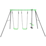 Lifespan Kids Swing Hurley 2 Metal Double Swing Set with Glider - Lifespan Kids 09347166045669 PEHURLEY2 Buy online: Hurley 2 Metal Double Swing Set & Glider - Lifespan Kids  Happy Active Kids Australia