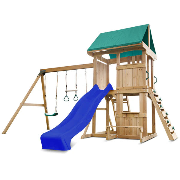 Lifespan Kids Swing Sets & Playsets Carindale Play Centre with Blue Slide - Lifespan Kids 9347166078636 LKPC-CARIND-BLU Buy online : Carindale Play Centre with Blue Slide - Lifespan Kids Happy Active Kids Australia