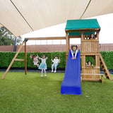 Lifespan Kids Swing Sets & Playsets Carindale Play Centre with Blue Slide - Lifespan Kids 9347166078636 LKPC-CARIND-BLU Buy online : Carindale Play Centre with Blue Slide - Lifespan Kids Happy Active Kids Australia