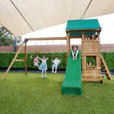 Lifespan Kids Swing Sets & Playsets Carindale Play Centre with Green Slide - Lifespan Kids 9347166078421 LKPC-CARIND-GRN Buy online : Carindale Play Centre with Green Slide - Lifespan Kids Happy Active Kids Australia