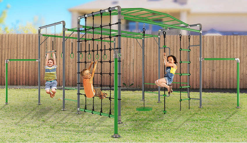 Children's swing set with monkey bars on sale