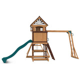 Lifespan Kids Swing Sets & Playsets Meer Brook Play Centre with Green Slide - Lifespan Kids 9347166078360 LKPC-MEERB-GRN Buy online: Meer Brook Play Centre with Green Slide - Lifespan Kids Happy Active Kids Australia