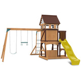 Lifespan Kids Swing Sets & Playsets Meer Brook Play Centre with Yellow Slide - Lifespan Kids 9347166078490 LKPC-MEERB-YEL Buy online: Meer Brook Play Centre with Yellow Slide - Lifespan Kids Happy Active Kids Australia