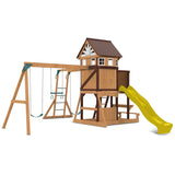 Lifespan Kids Swing Sets & Playsets Meer Brook Play Centre with Yellow Slide - Lifespan Kids 9347166078490 LKPC-MEERB-YEL Buy online: Meer Brook Play Centre with Yellow Slide - Lifespan Kids Happy Active Kids Australia