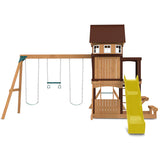 Lifespan Kids Swing Sets & Playsets Meer Brook Play Centre with Yellow Slide - Lifespan Kids 9347166078490 LKPC-MEERB-YEL Buy online: Meer Brook Play Centre with Yellow Slide - Lifespan Kids Happy Active Kids Australia