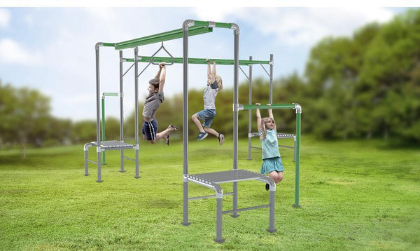 Junior Jungle Tarzan Monkey Bars with Flying Fox - Lifespan Kids - OUT ...